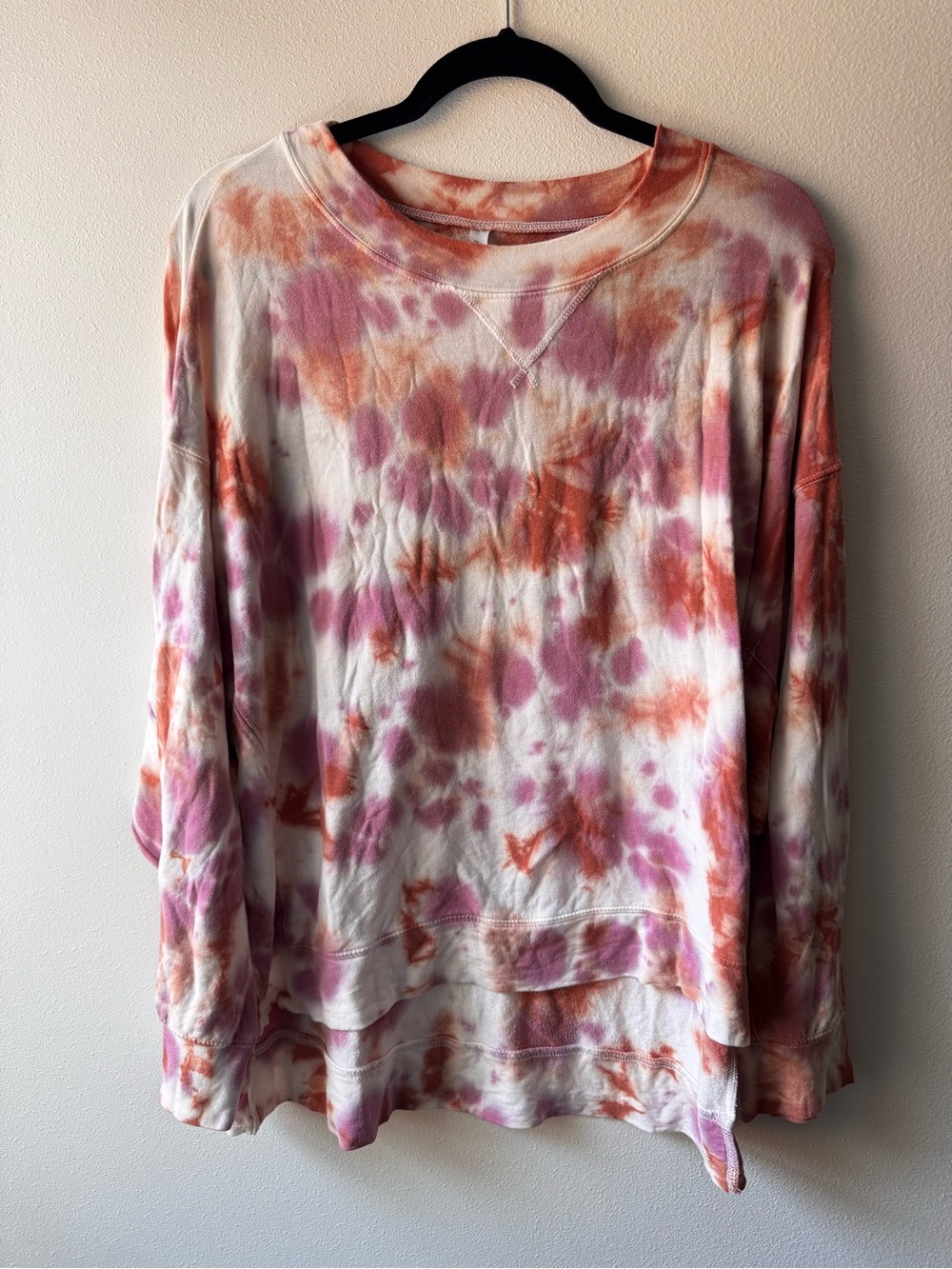 Target Tie-Dye Oversized Crewneck Sweatshirt - Pink & Orange